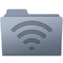 AirPort Folder Graphite icon